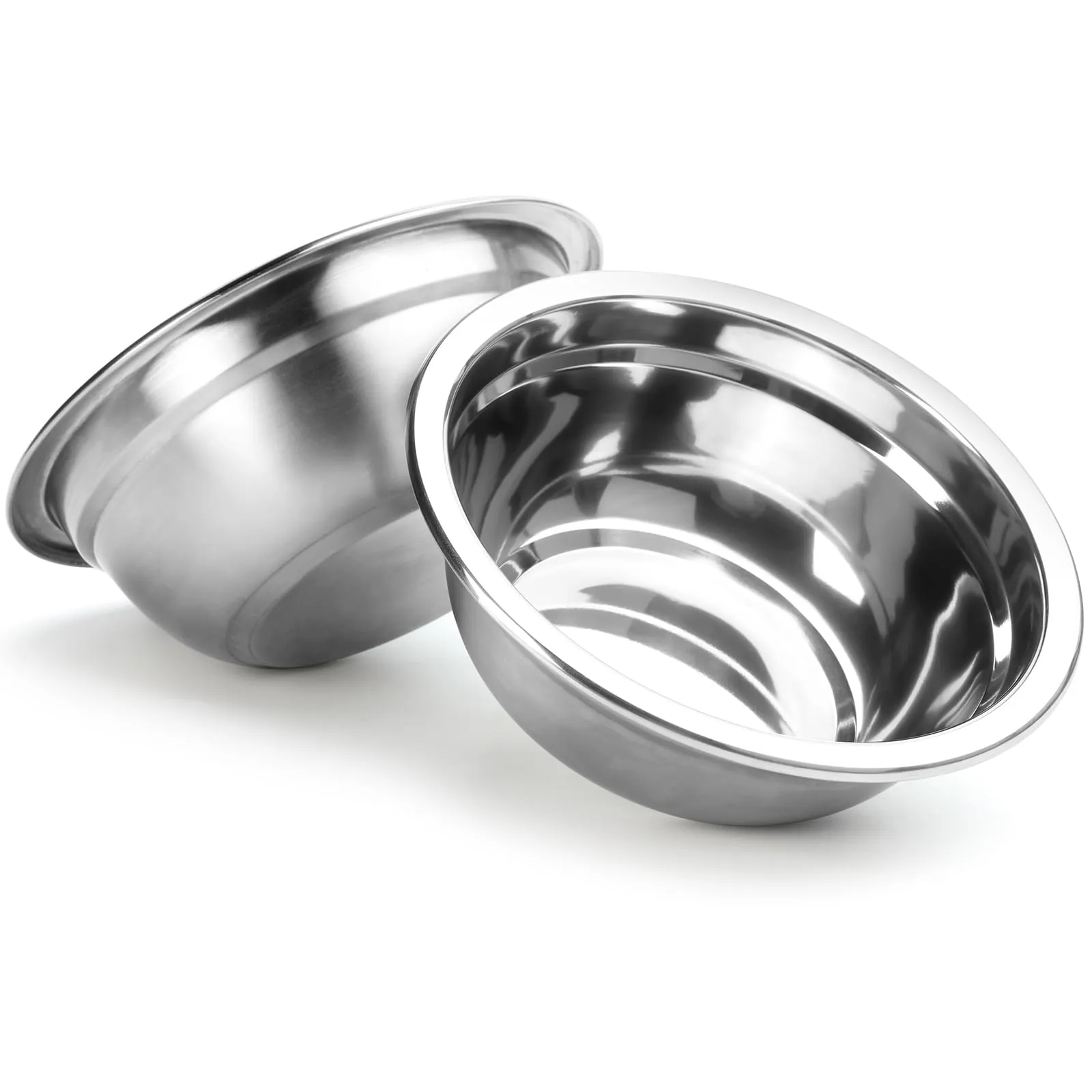 2 Pack 6 Cups 8" Stainless Steel Dog Bowls 50oz Thickened Durable Replacement Dog Food Bowls for Food and Water, Fit for COMESOON Dog Bowl Stand DB-B01/DB-B03 Replacement Bowls x2