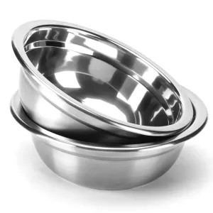 2 Pack 6 Cups 8" Stainless Steel Dog Bowls 50oz Thickened Durable Replacement Dog Food Bowls for Food and Water, Fit for COMESOON Dog Bowl Stand DB-B01/DB-B03 Replacement Bowls x2