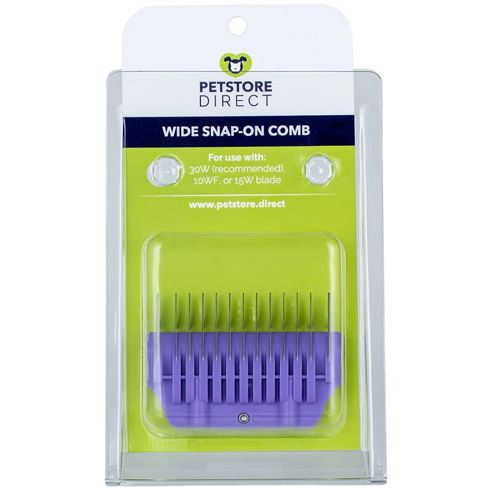 #4 1/4" Purple Wide Snap on Comb by PetStore.Direct