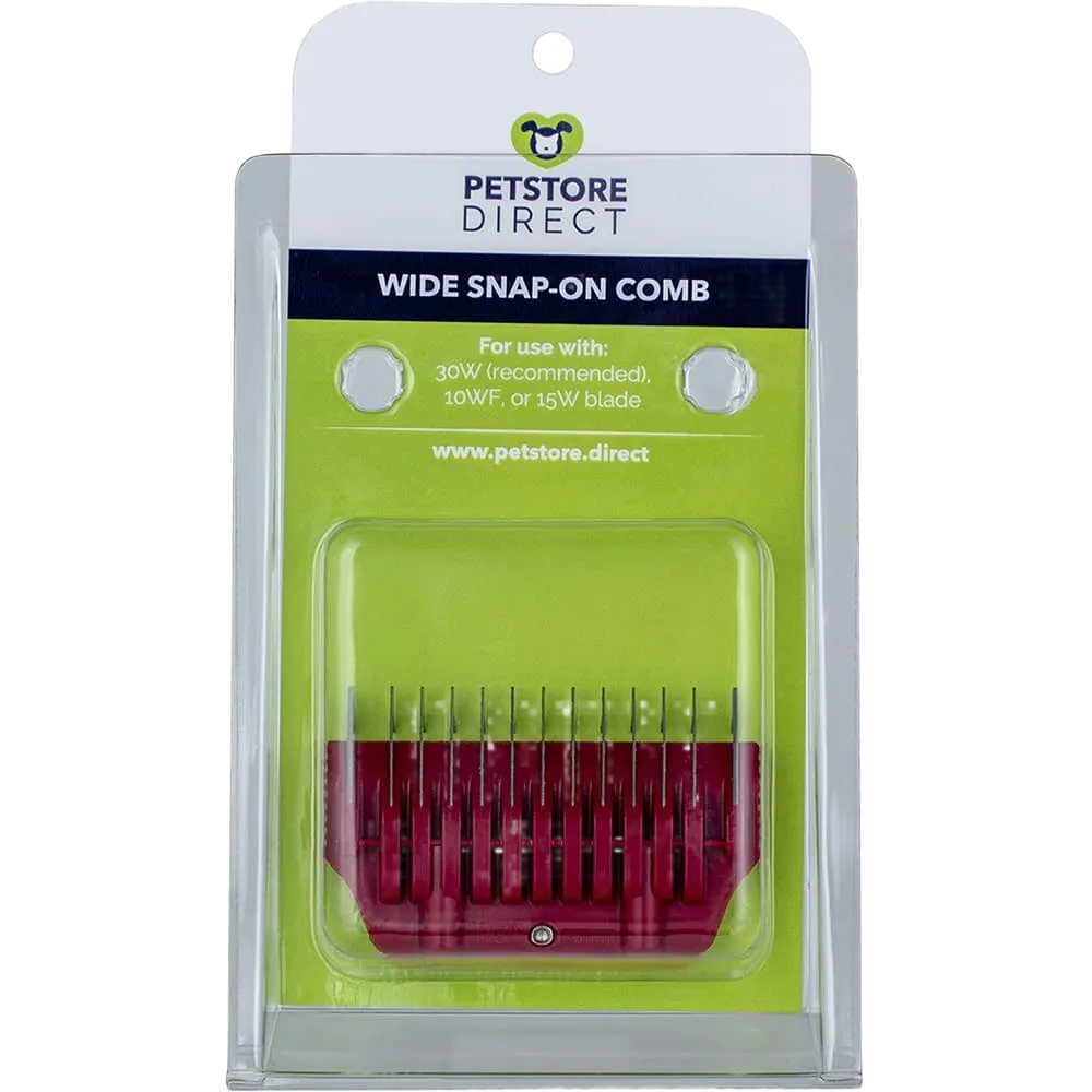 #5 1/8" Maroon Wide Snap on Comb by PetStore.Direct
