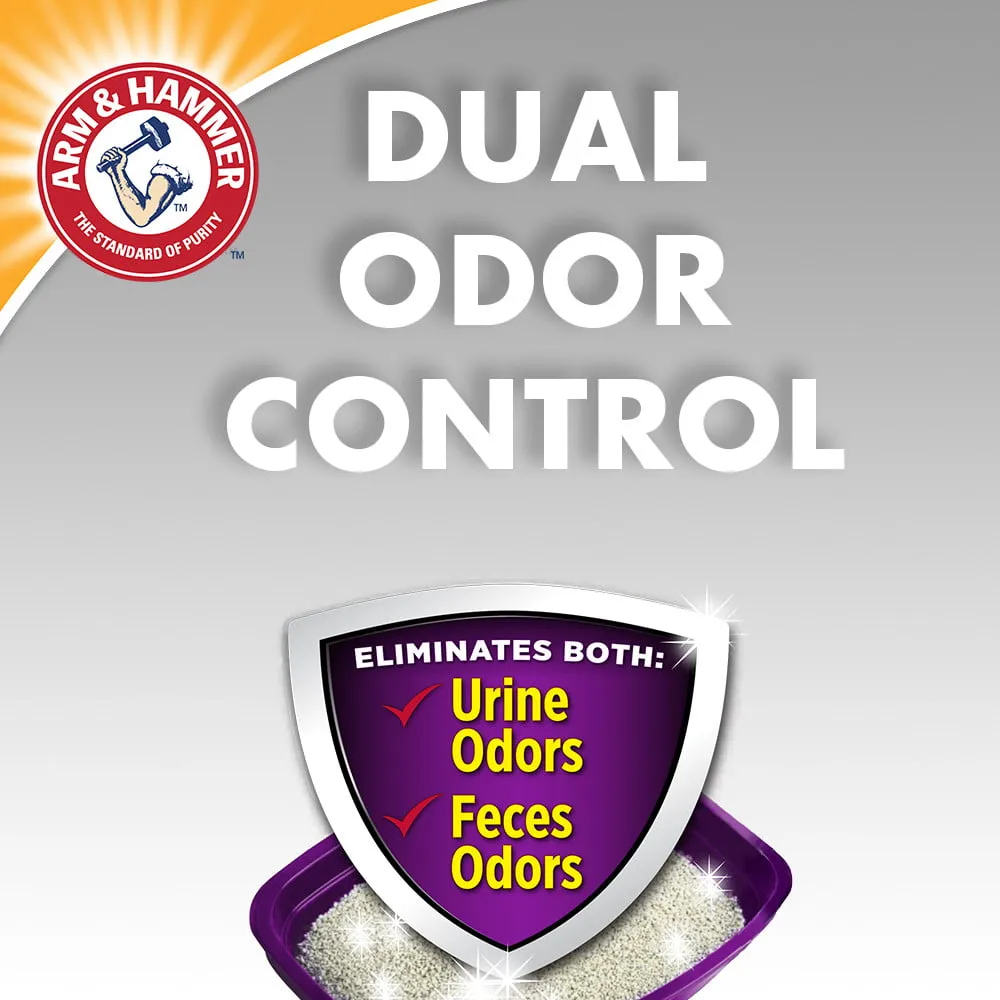 Arm & Hammer Double Duty Dual Advanced Odor Control Scented Clumping Cat Litter, 40lb
