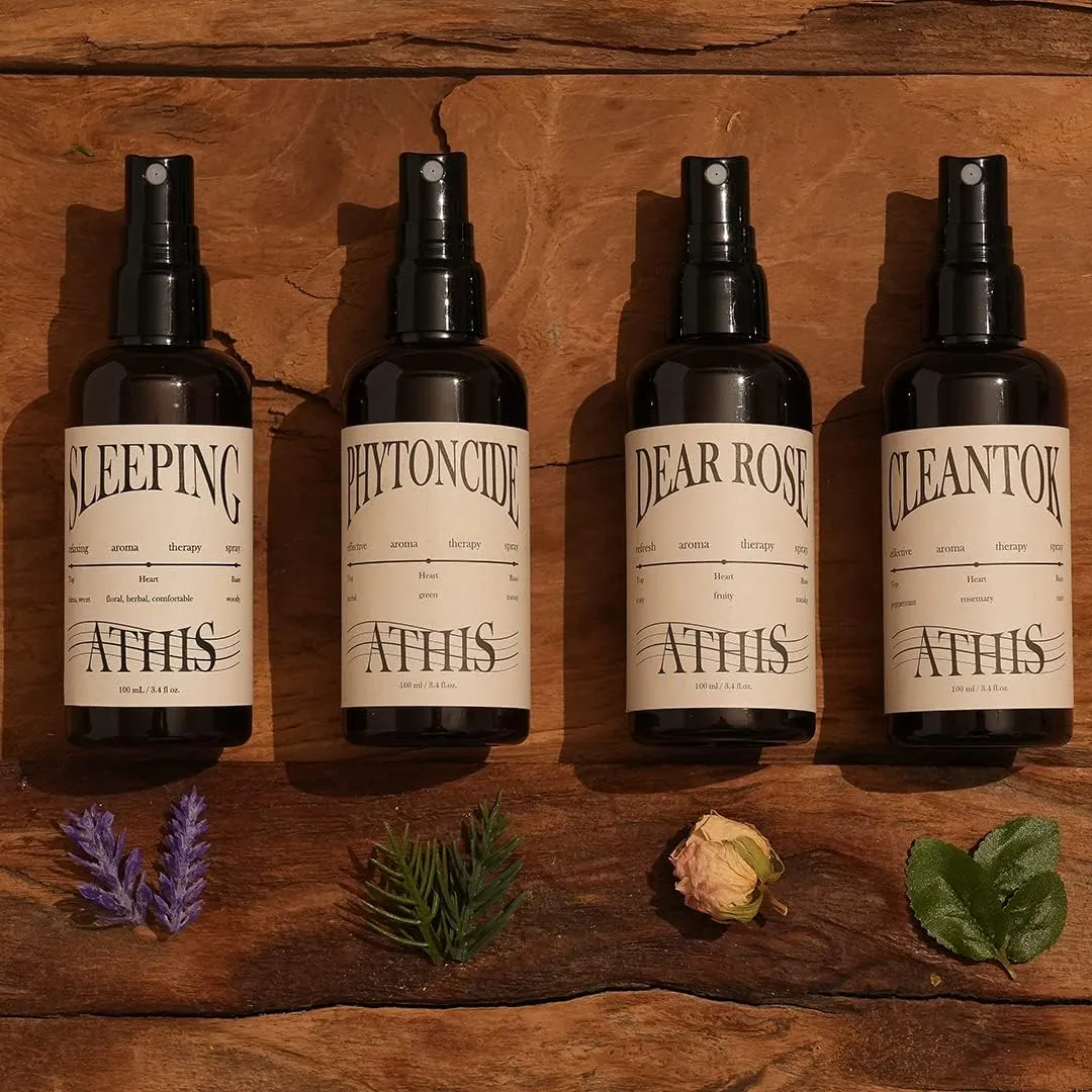 ATHIS-Seoul Phytoncide Room&Linen Spray/Citric & Natural Pine Wood & Herbal / 3.4 fl oz. (100ml) / Aromatherapy, Home Decor, Fine Fragrance, Gift ideas
