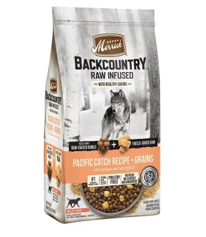 Backcountry - Raw Infused with Healthy Grains - Pacific Catch Recipe   Grains - Dry Dog Food - Merrick