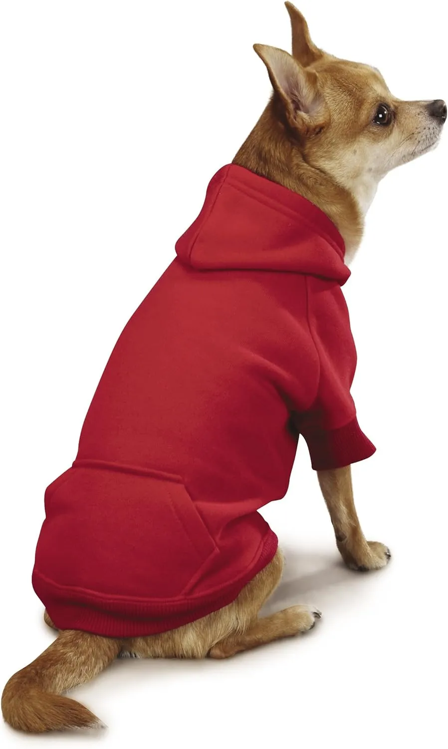 Basic Hoodie for Dogs, 8" XS, Red