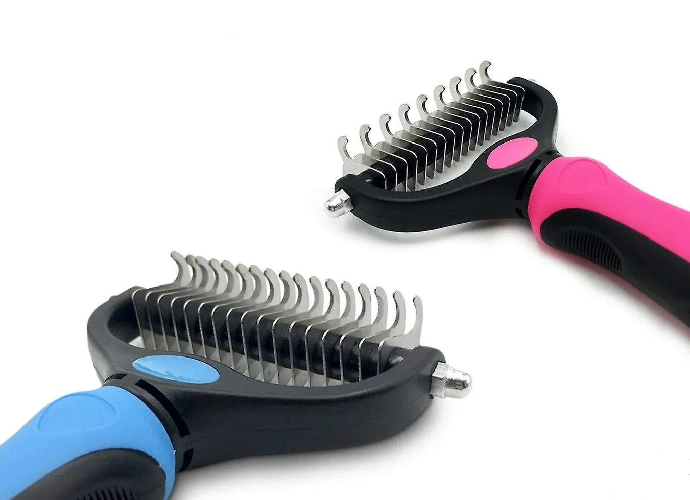 big blue Pet Fur Knot Cutter Dog Grooming Shedding Tools Cat Hair Removal Comb AZ10786