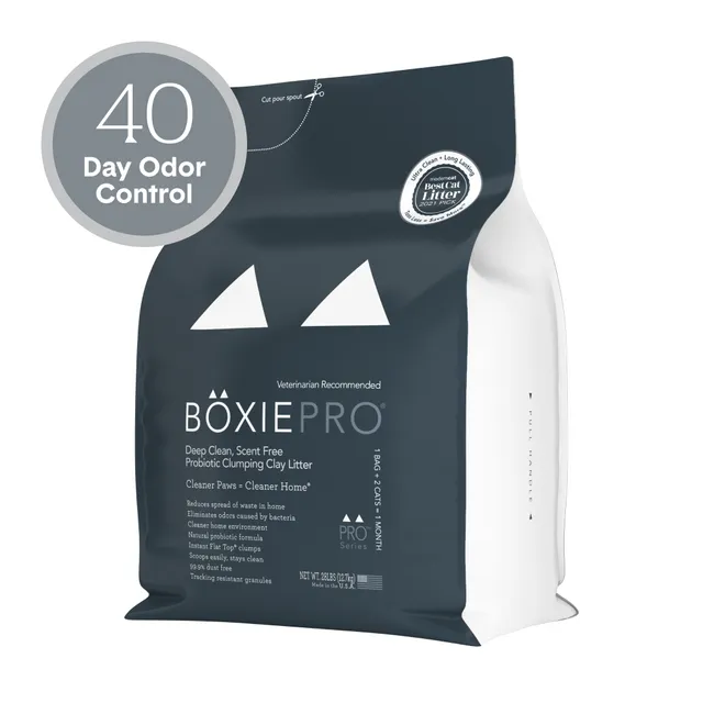 Boxiecat Self-Cleaning Probiotic Clumping Clay Litter