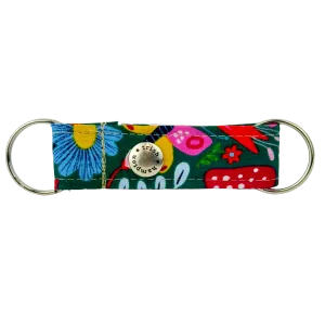 Butterfly & Mushroom Floral Snappy Keychain - 978