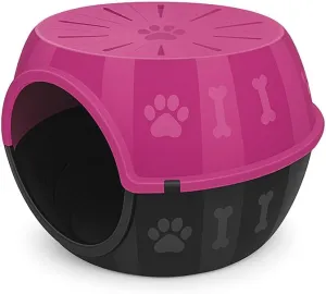 Cat Cave - Cozy Cat Bed Cave for Relaxation, Durable Plastic Cat Houses for Indoor Cats, Modern Design, Easy to Clean, Loved by Cats, Large 12.5" H x 20" L x 15.3" W.