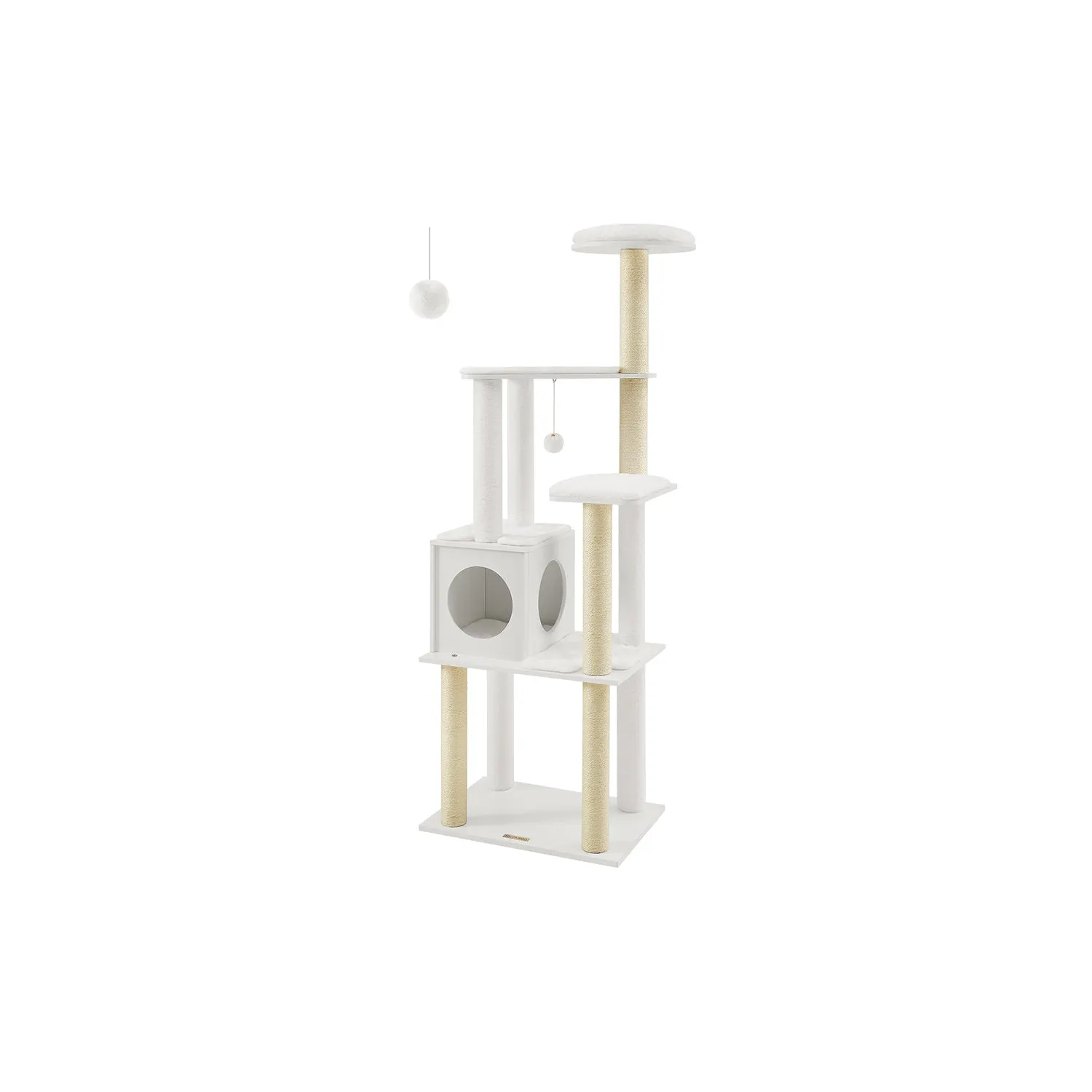 Cat Tower with Scratching Posts Padded Perches