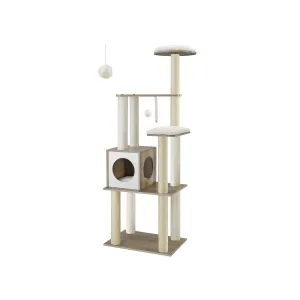Cat Tower with Scratching Posts Padded Perches
