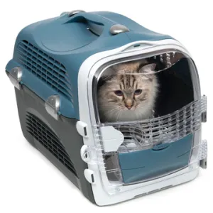 Catit Cabrio Carrier - Blue-Gray - 51 L x 33 W x 35 H cm (20 x 13 x 13.75 in)
