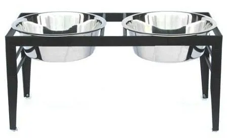 Chariot Double Elevated Dog Bowl