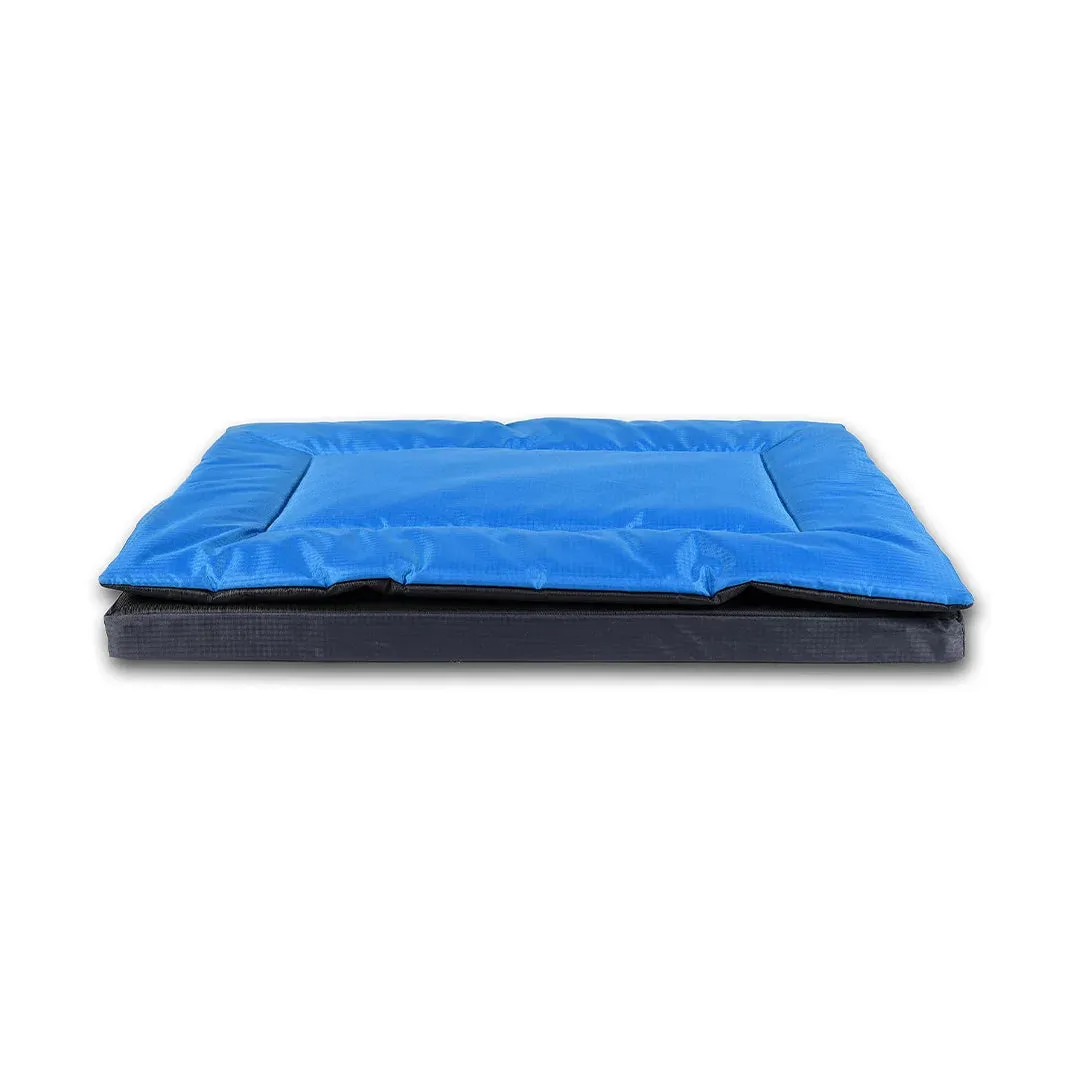Chew Proof and Water repellent Two in one Dog Bed - Blue