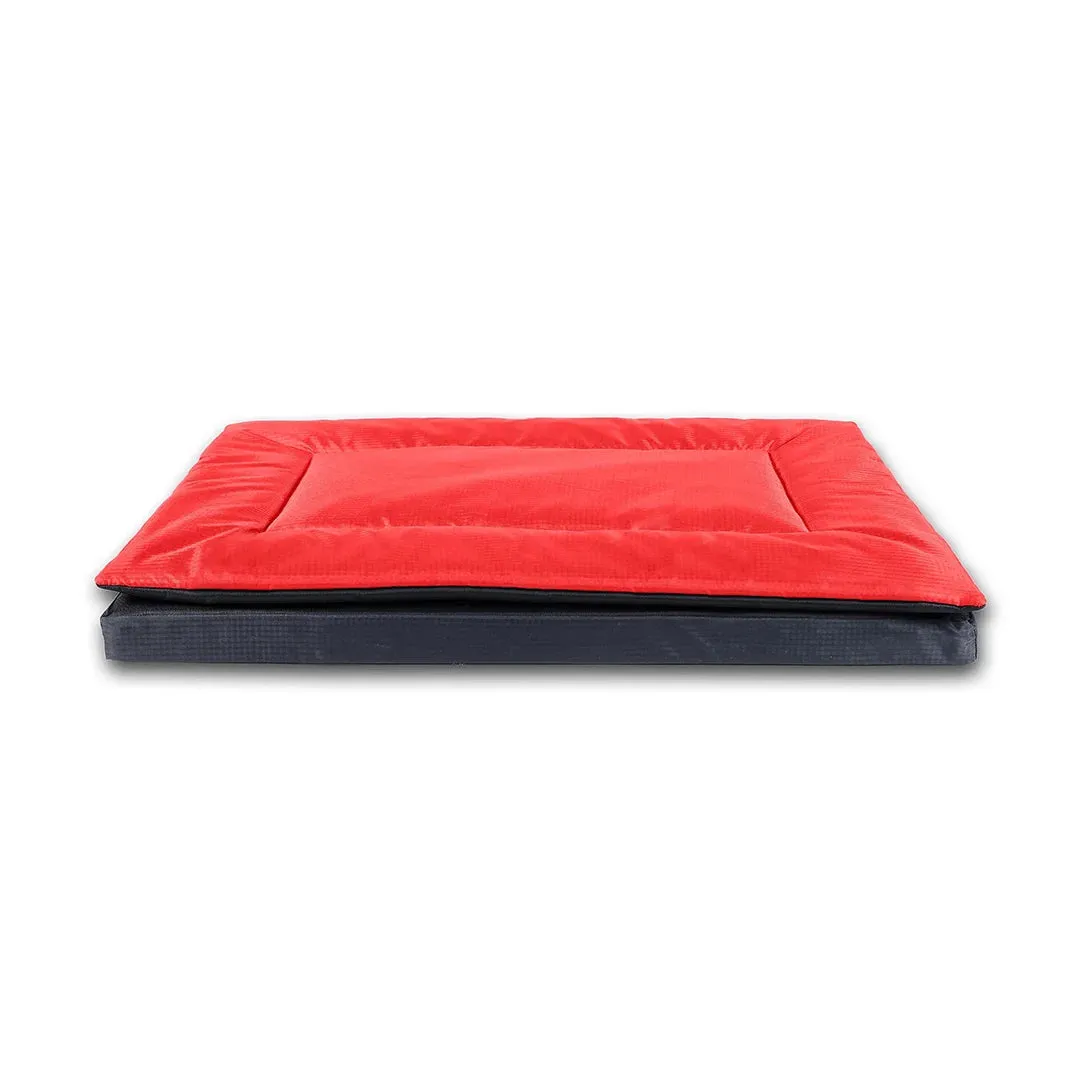 Chew Proof and Water repellent Two in one Dog Bed - Red