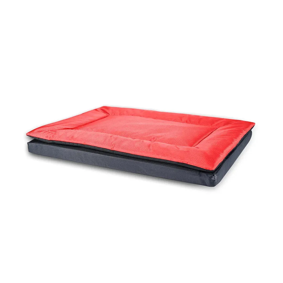 Chew Proof and Water repellent Two in one Dog Bed - Red