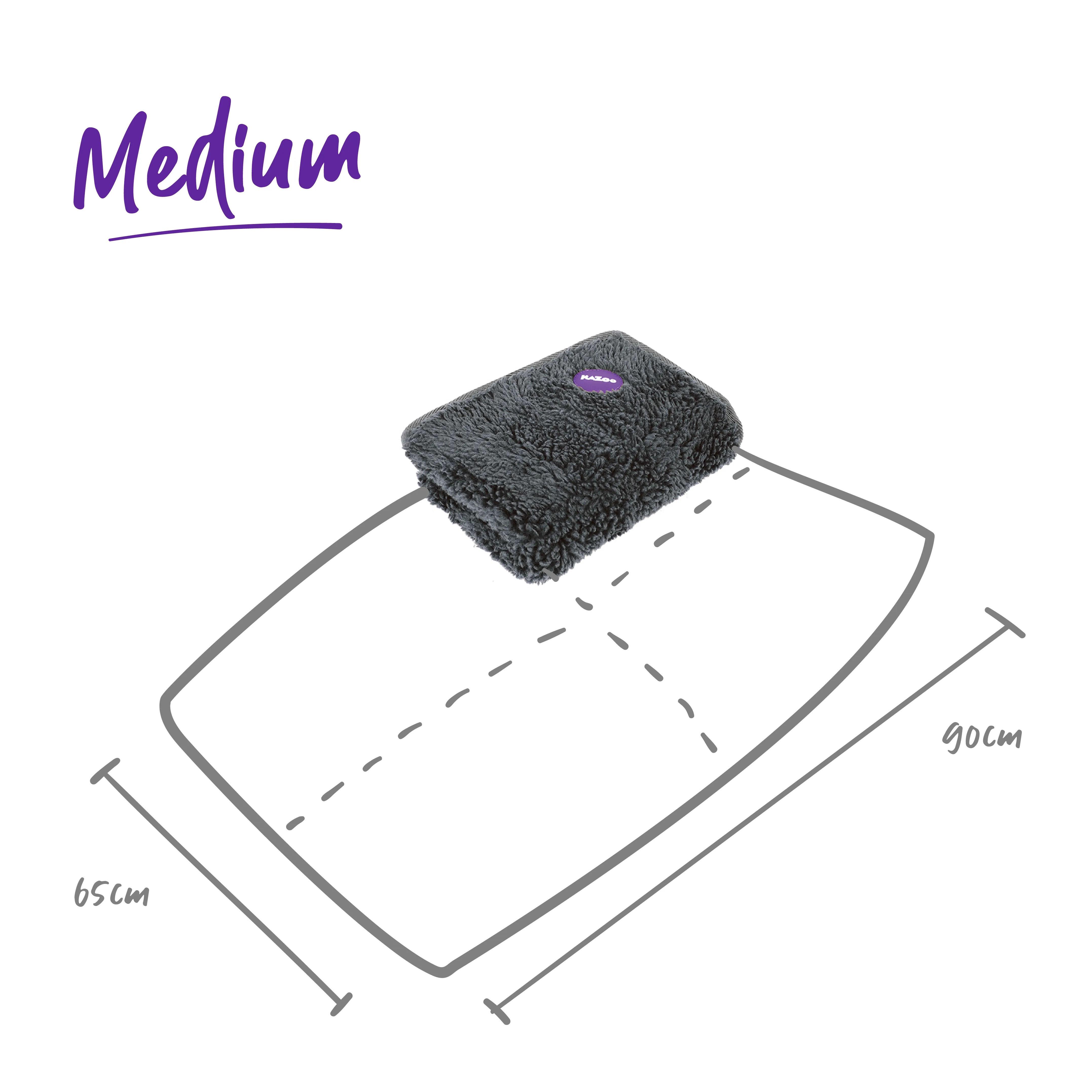 Comfy Outdoor Dog Bed Cover - Grey