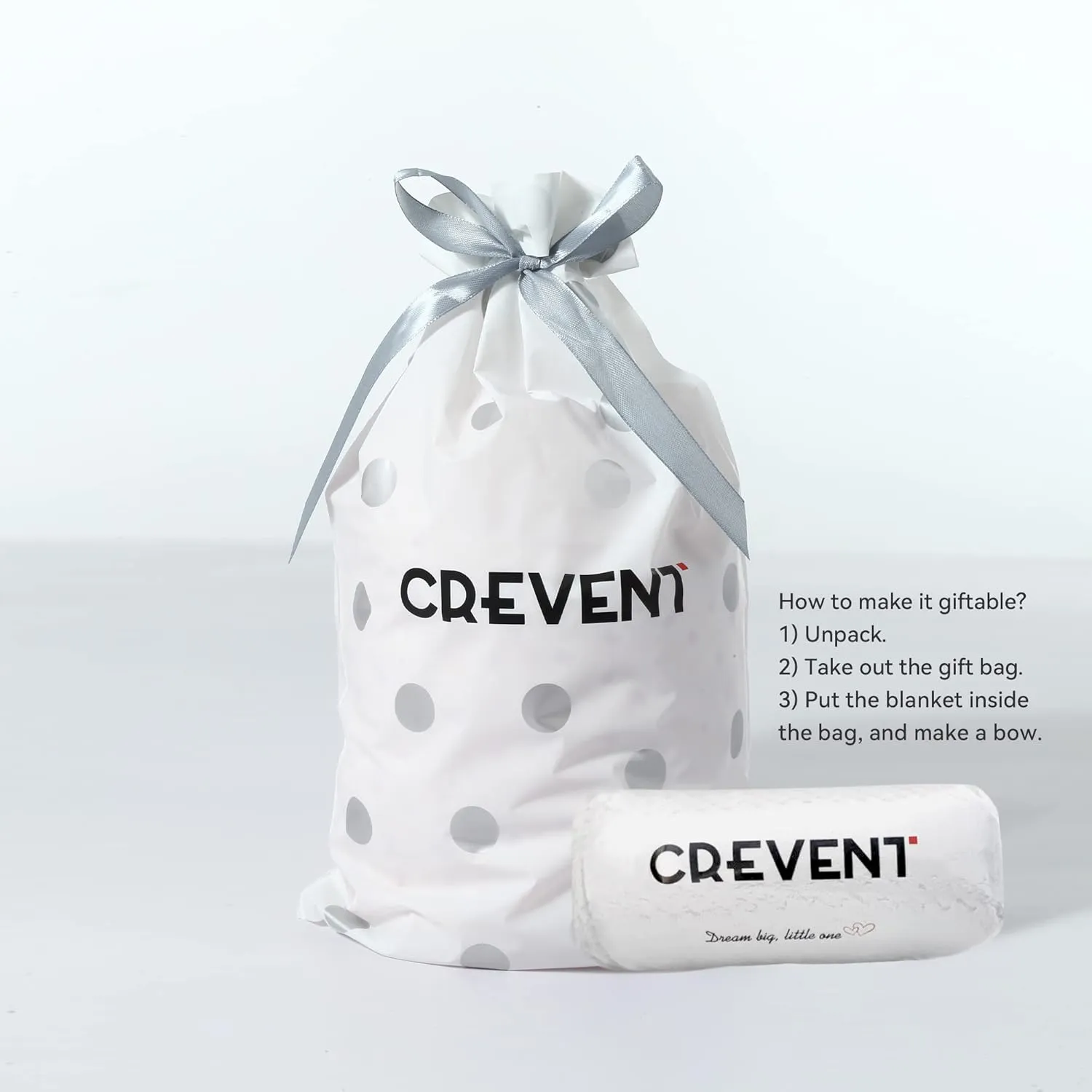 CREVENT 30''X40'' Cozy Fluffy Warm Fleece Infant Baby Blanket for Girls & Boys Toddler Crib Cot Stroller - Blue Cow