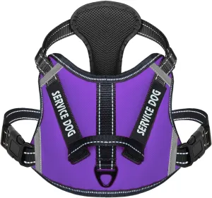 Cymiler Dog Harness,No-Pull Service Dog Harness with Handle,Adjustable Comfort Pet Dog Vest Harness for Outdoor Walking,3M Reflective Vest Easy Control for Small Medium Large Breed