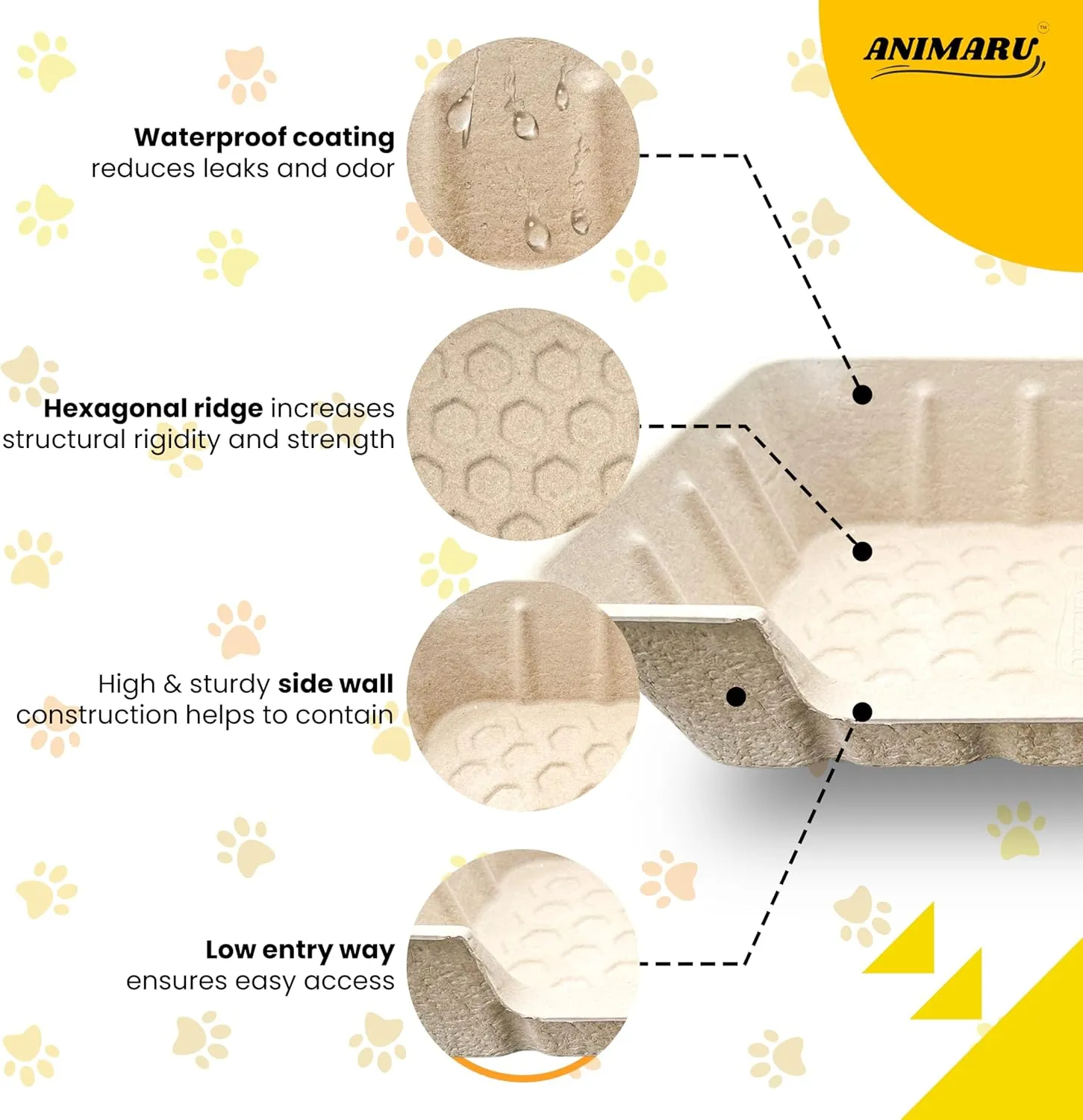 Disposable Litter Boxes (Jumbo - Low Entry, 4-Pack)