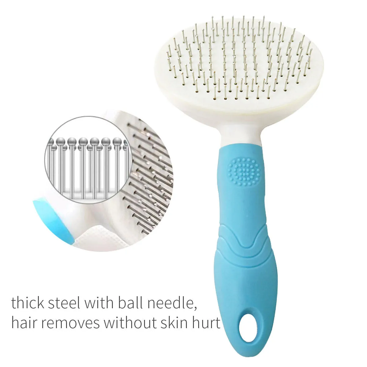 Dog Grooming Comb Brush Groomer Cat Pet Hair Removal Stainless Steel Shedding