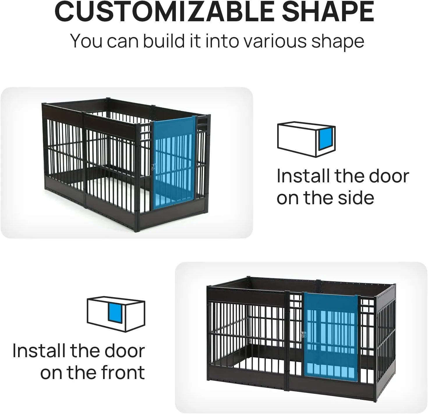 Dog Playpen, 31.5" Height Dog Pen Indoor, Heavy Duty, Safe and Sturdy, Furniture Style Puppy playpen