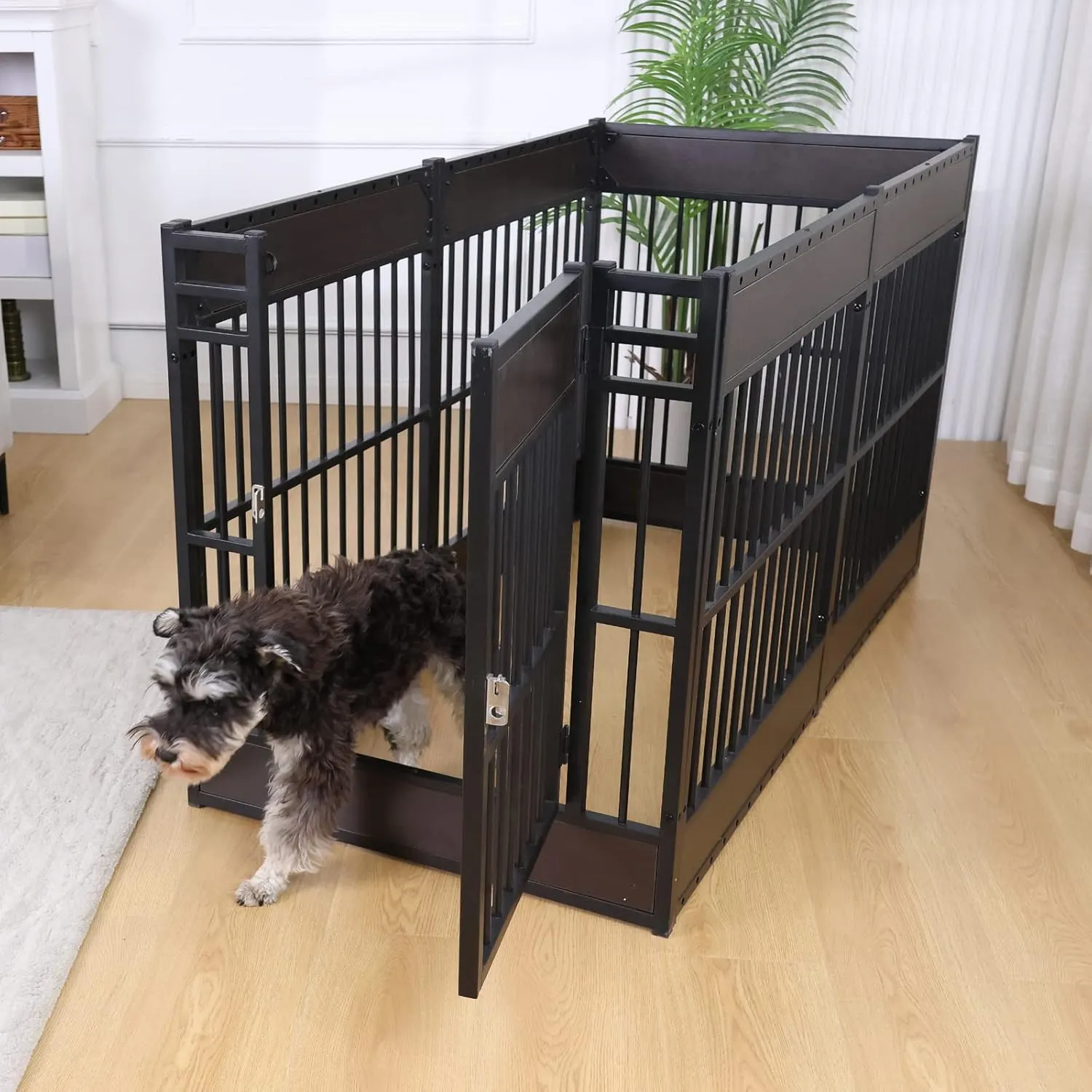 Dog Playpen, 31.5" Height Dog Pen Indoor, Heavy Duty, Safe and Sturdy, Furniture Style Puppy playpen