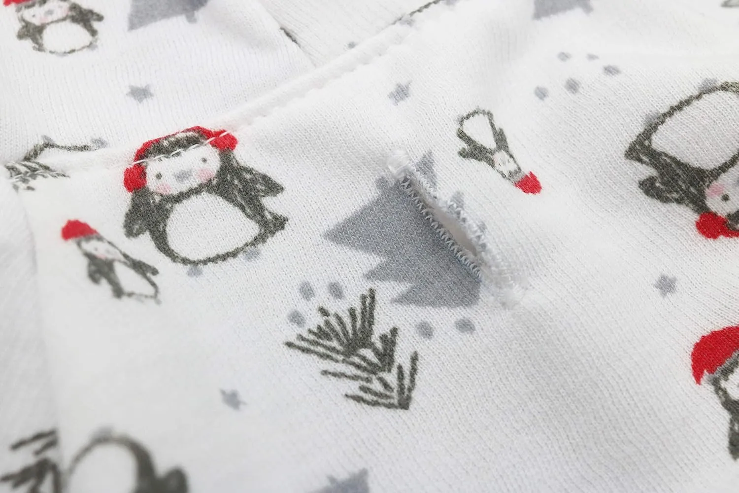 DroolingDog Extra Small Dog Christmas Outfits Fleece Christmas Sweater Puppy Xmas Hoodies for Small Dogs XS Dogs Christmas Clothes Sweatshirt Penguin Pattern with Leash Hole