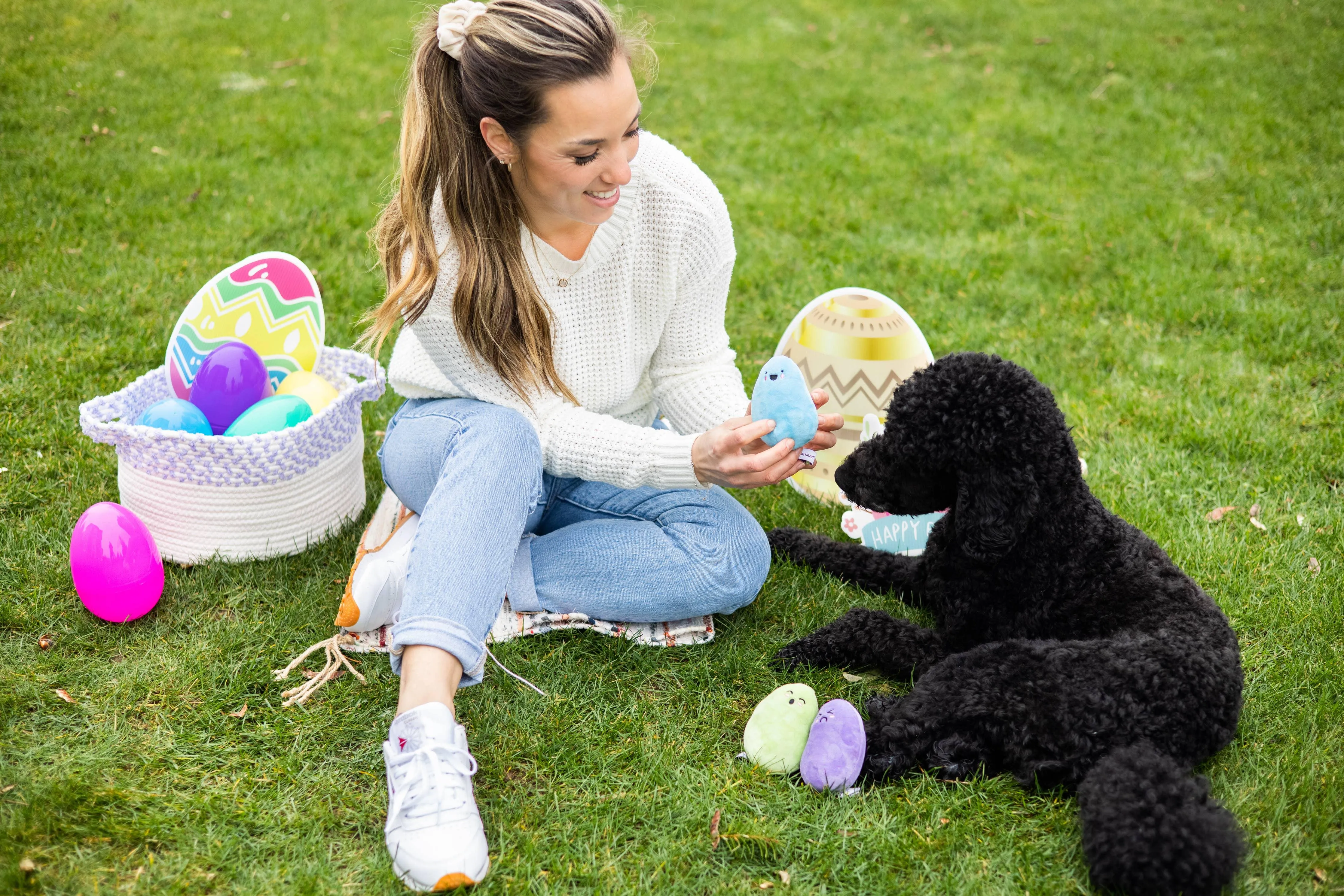Easter Jelly Beans Dog Toys, Set of 3