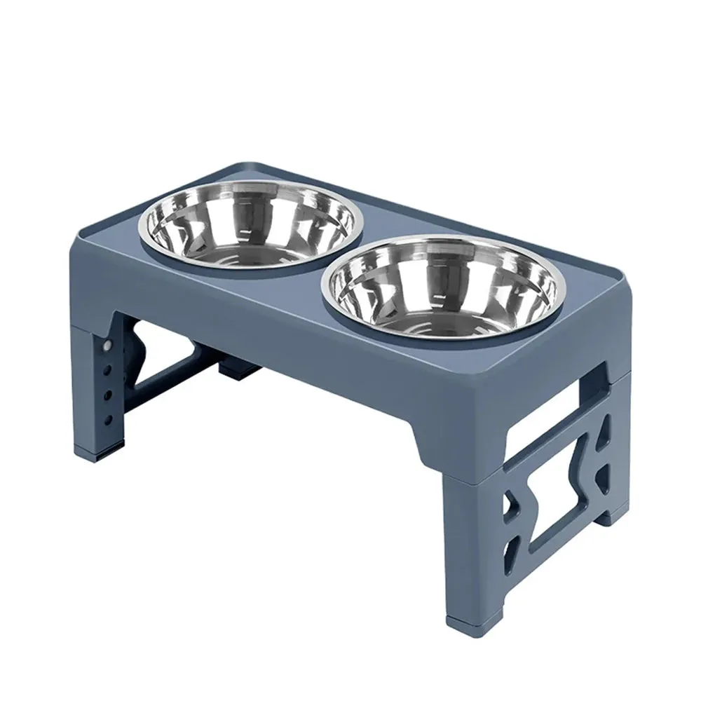 Elevated Dog Feeder Dogs Bowls Adjustable Raised