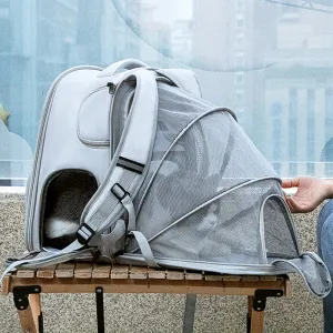 Expandable Pet Designer Dog Bag Pet Strollers Dog Cat Backpack