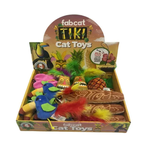 fabdog Fabcat Tiki Cat Toys