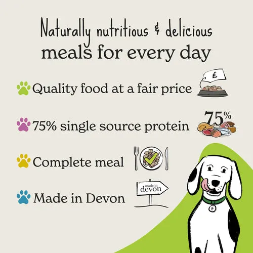 Forthglade | Grain Free Natural Complete Wet Dog Food Tray | Turkey with Sweet Potato & Vegetables - 395g