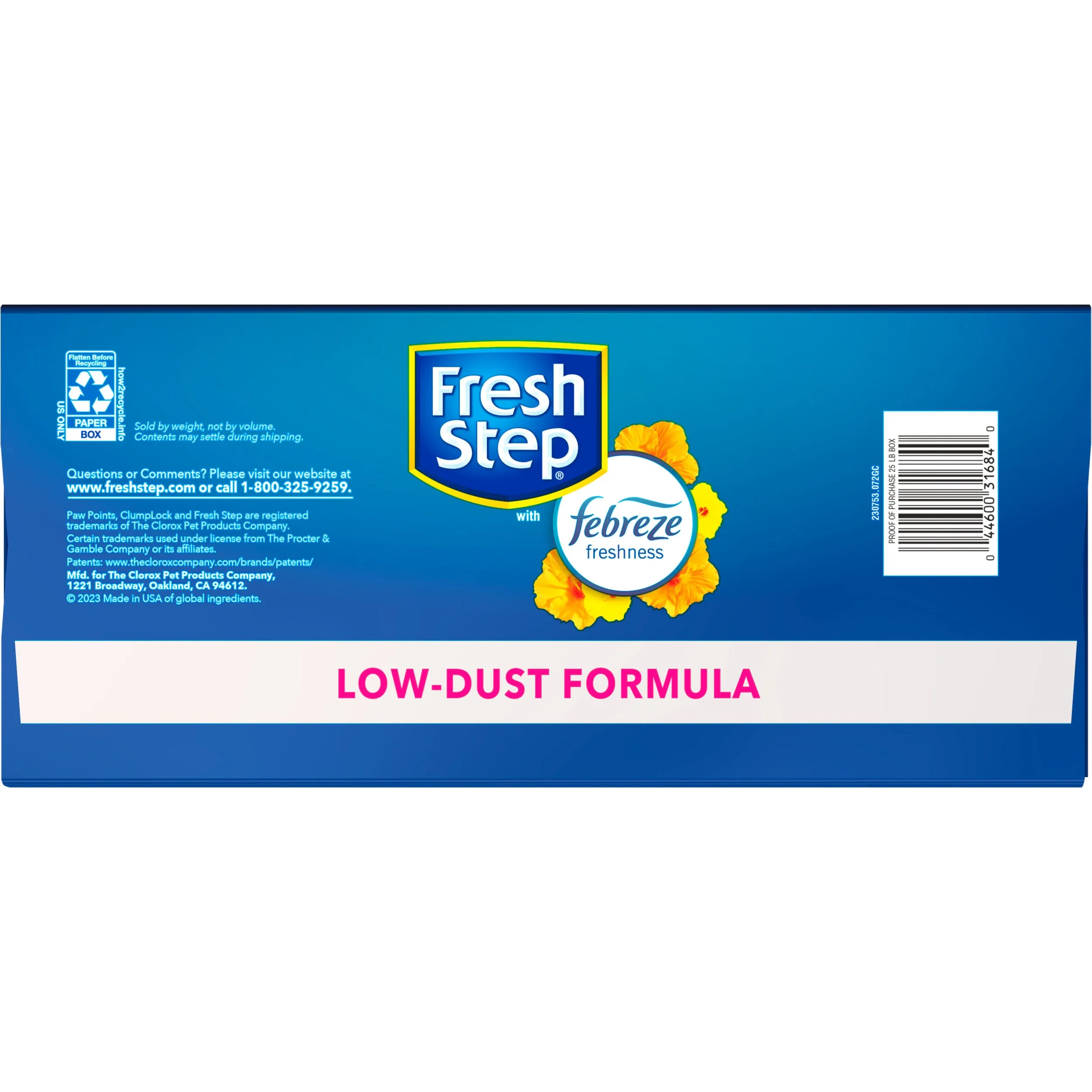 Fresh Step Extreme Hawaiian Aloha Scented Litter with Febreze, Clumping Cat Litter, 25 lb