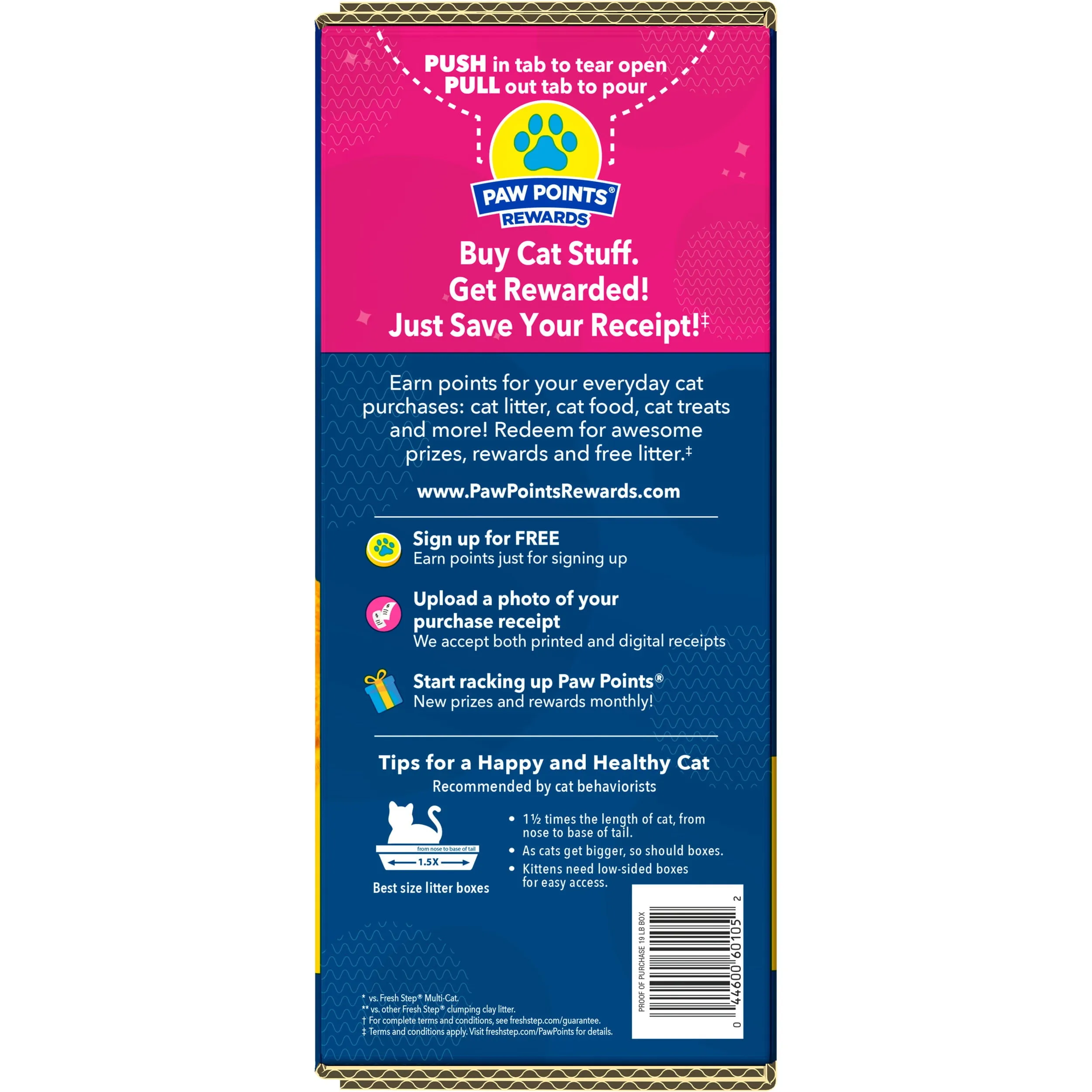 Fresh Step Outstretch Long Lasting Concentrated Litter with Febreze, Clumping Cat Litter, 19 lb