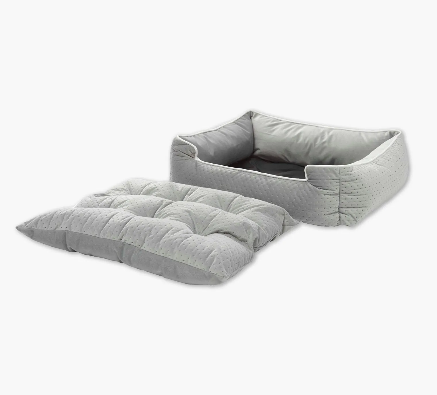 Grey Pet Bed 25" x 21" x 7"