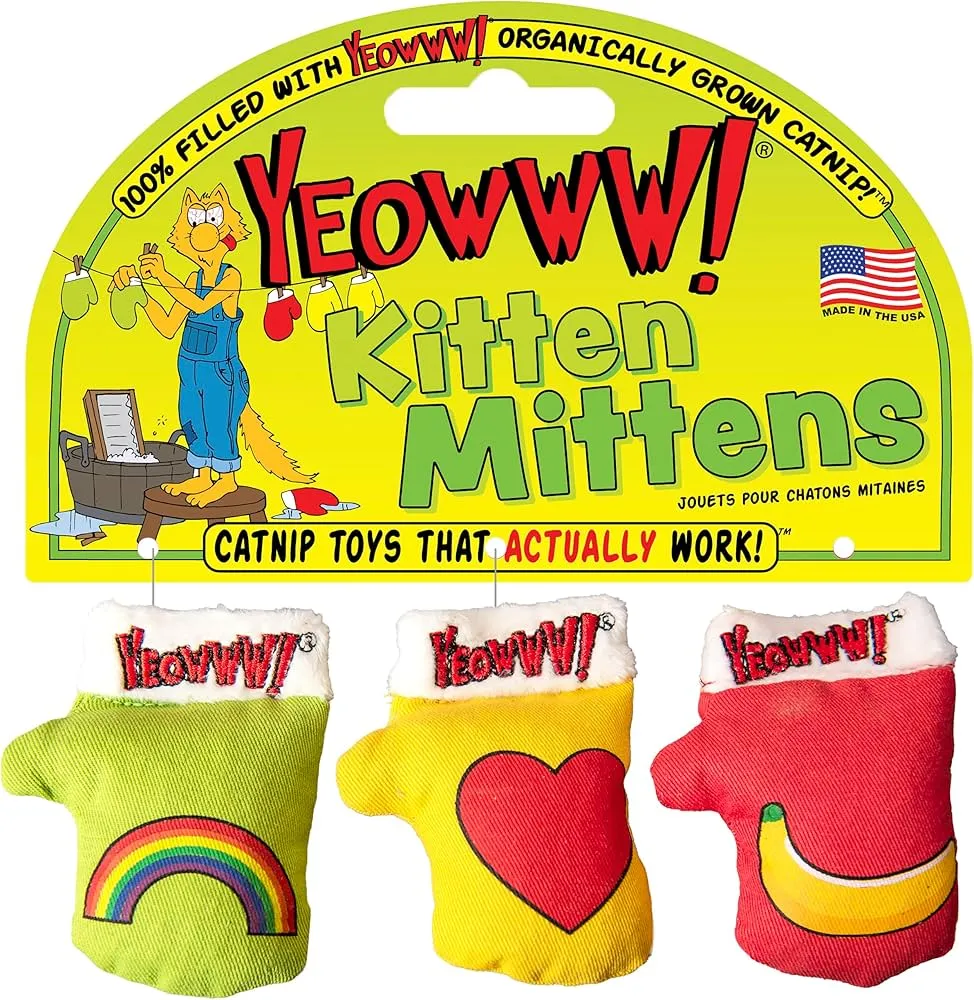 Kitten Mittens | Catnip Soft Toy by Yeowww!