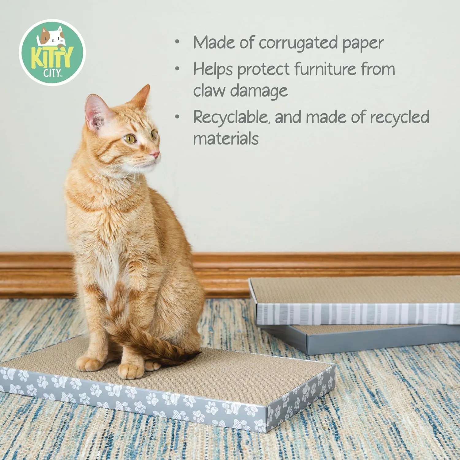 Kitty City XL Cat Scratchers (3-Pack)