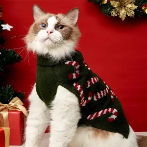 Knitted Christmas Cat Sweater