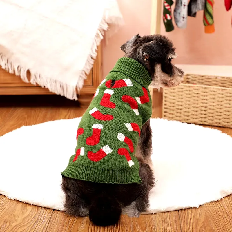 Knitted Christmas Cat Sweater