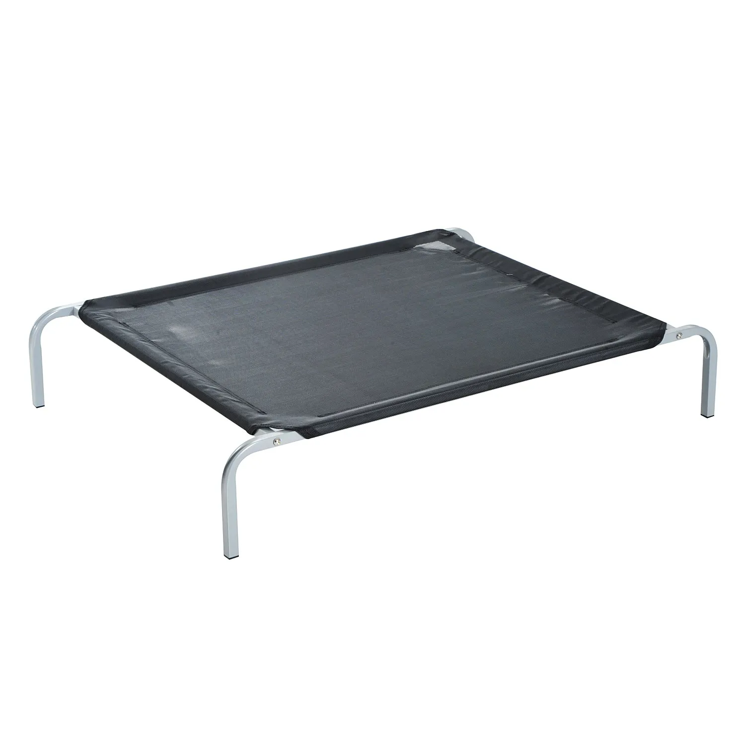 Large Dogs Portable Elevated Fabric Bed for Camping Outdoors Black