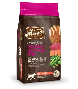 Merrick Grain Free Adult Turkey and Sweet Potato Recipe Dry Dog Food