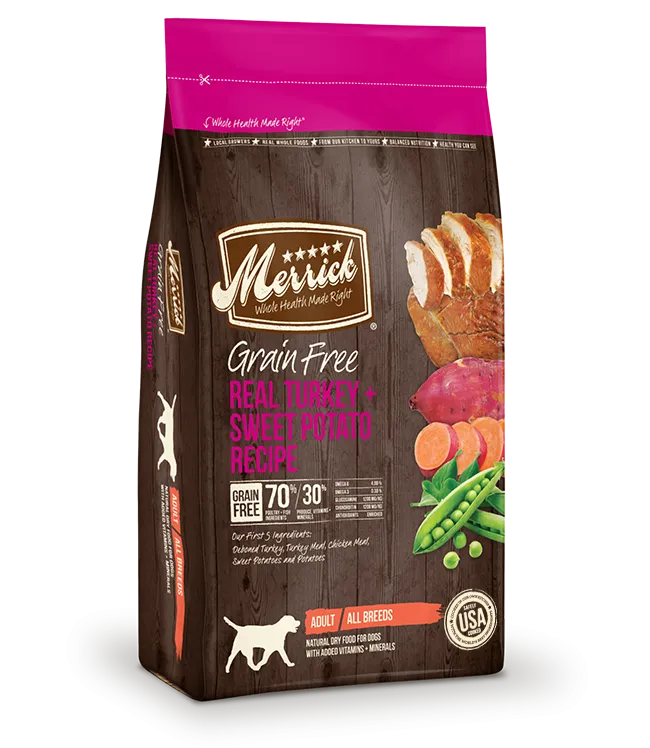 Merrick Grain Free Adult Turkey and Sweet Potato Recipe Dry Dog Food