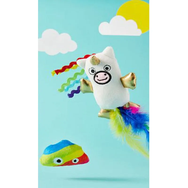 Mewnicorn & Rainbow Poop Catnip & Silvervine Cat Toy-2 Pack