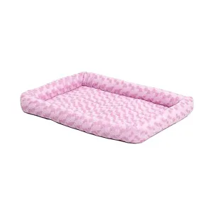 MidWest Homes for Pets QuietTime Bolster Dog Bed Pink 14in X 22in