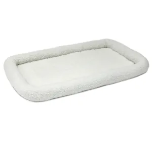 MidWest Homes for Pets QuietTime Bolster Dog Bed White 35in X 54in