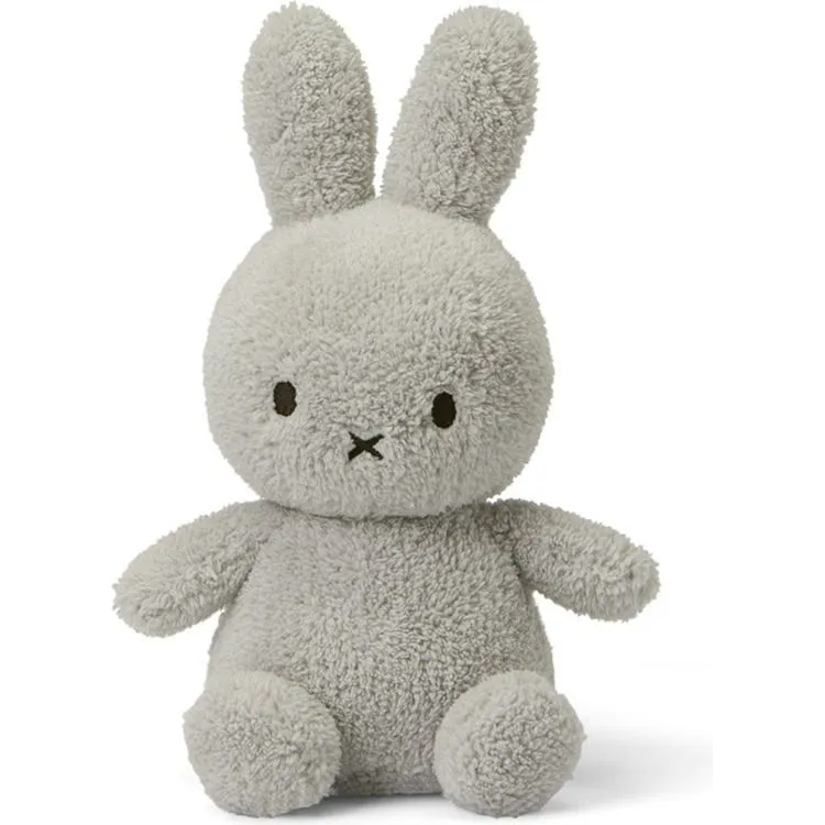 Miffy Sitting Terry Light Grey 9"
