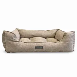 Nandog Pet Gear Poplin Tan Super Soft Luxe Big Dog Bed