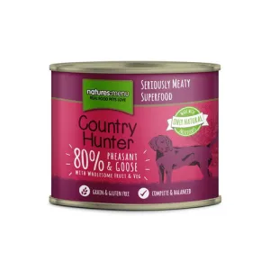 Natures Menu Country Hunter Pheasant & Goose Grain Free Wet Dog Food Cans 6 x 600g