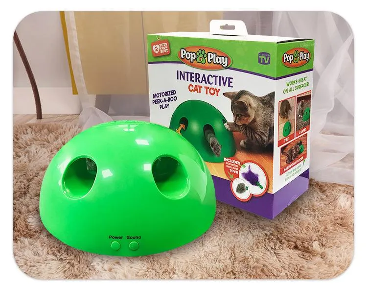 New Designed Funny High Quality Eco-friendly Kitty Toy Pop N Play Cat Toy Interactive Pop Up Toy