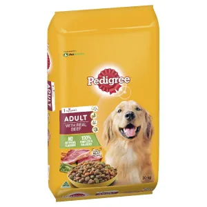 Pedigree Adult Dry Dog Food With Real Beef 20kg * Store Pick Up Or Local Delivery Only *